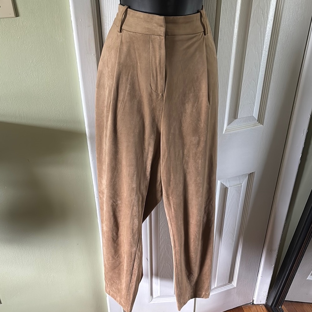 Zara Suede Tan Women's Pants